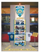 NYPD display stand